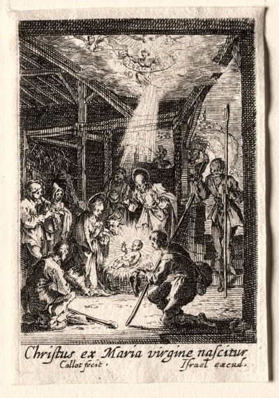 La vita della Vergine: La Natività da Jacques Callot