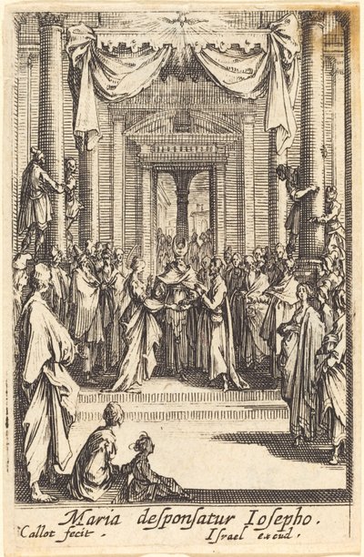 Il matrimonio della Vergine da Jacques Callot