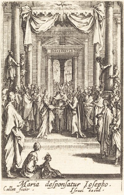 Il matrimonio della Vergine da Jacques Callot