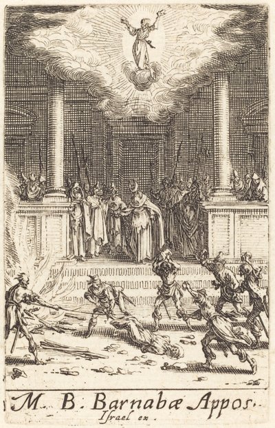 Il martirio di San Barnaba, ca. 1634-1635 da Jacques Callot
