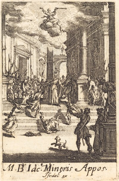 Il martirio di San Giacomo Minore, c. 1634-1635 da Jacques Callot