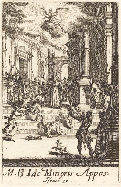 Il martirio di San Giacomo Minore, c. 1634-1635 da Jacques Callot