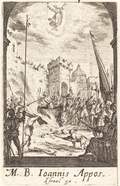 Il Martirio di San Giovanni Evangelista da Jacques Callot