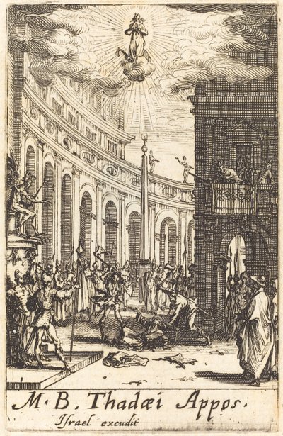 Il martirio di San Taddeo da Jacques Callot