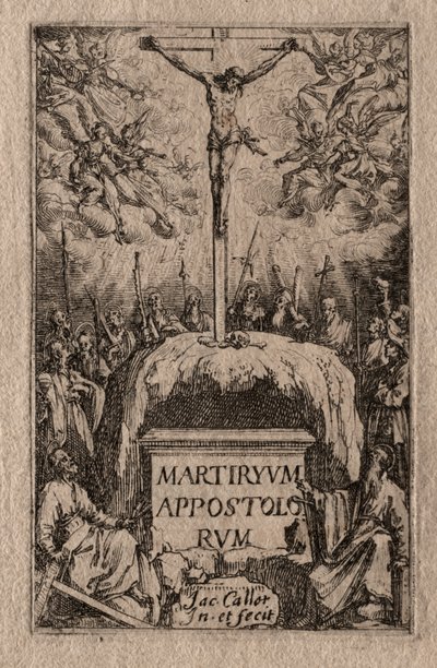 Il Martirio degli Apostoli: Frontespizio da Jacques Callot