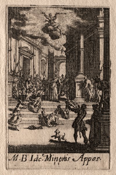 Il martirio degli apostoli: San Giacomo il Minore da Jacques Callot