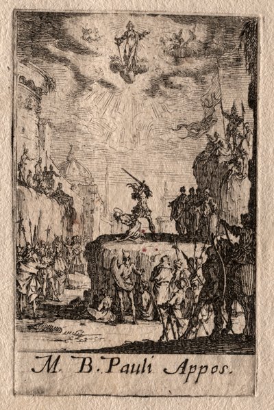 Il Martirio degli Apostoli: San Paolo da Jacques Callot