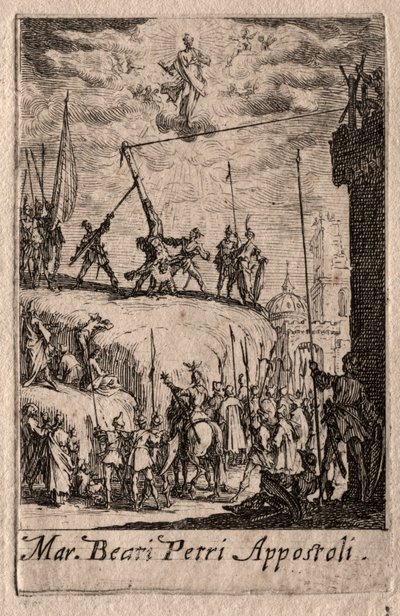 Il Martirio degli Apostoli: San Pietro da Jacques Callot