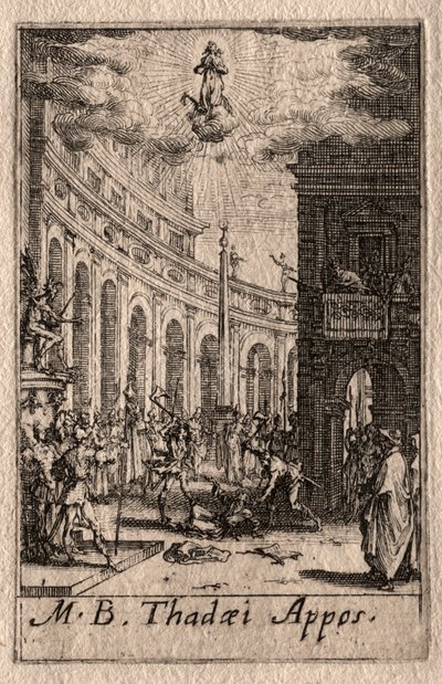 Il Martirio degli Apostoli: San Taddeo da Jacques Callot