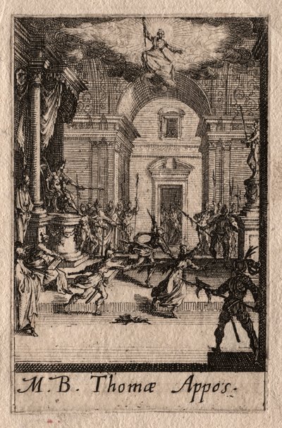 Il Martirio degli Apostoli: San Tommaso da Jacques Callot