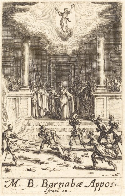 Il martirio di San Barnaba da Jacques Callot