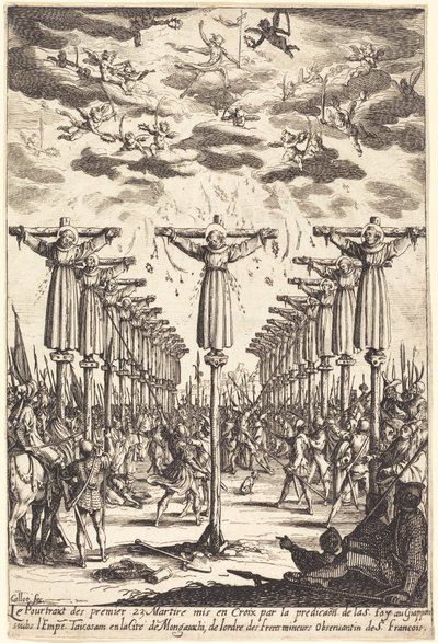 I Martiri del Giappone da Jacques Callot