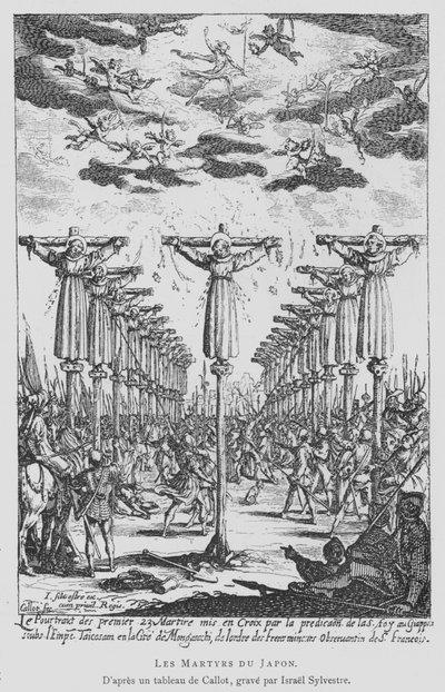 I martiri del Giappone da Jacques Callot