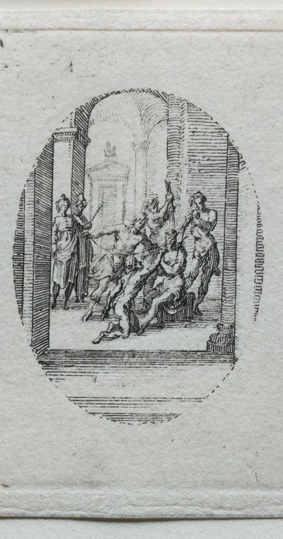 I misteri della Passione: Cristo incoronato di spine da Jacques Callot