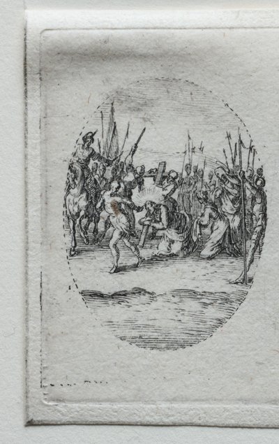I Misteri della Passione: Il trasporto della croce da Jacques Callot