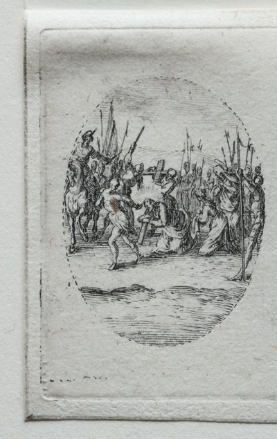 I misteri della Passione: Il trasporto della croce da Jacques Callot