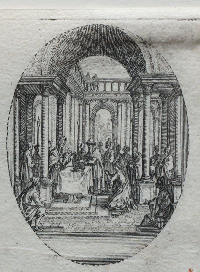 I Misteri della Passione: La Presentazione al Tempio da Jacques Callot