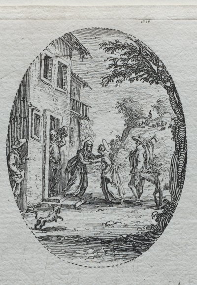 I Misteri della Passione: La Visitazione da Jacques Callot