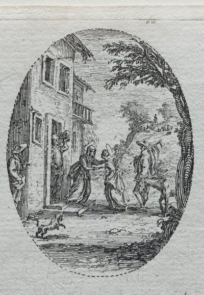 I misteri della Passione: La Visitazione da Jacques Callot