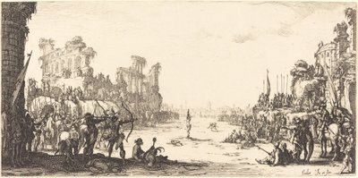 Il supplizio delle frecce (San Sebastiano) da Jacques Callot