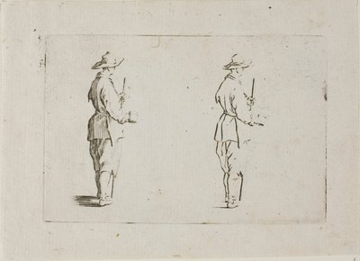 Il contadino con un calice, da I Capricci da Jacques Callot