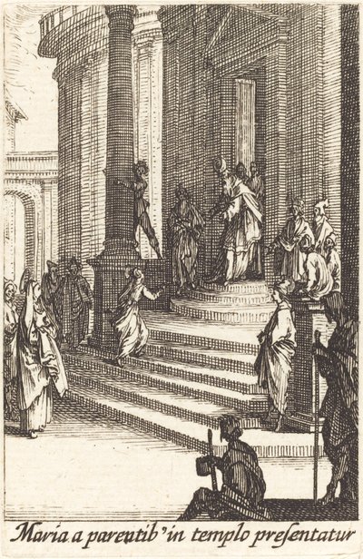 La presentazione della Vergine da Jacques Callot