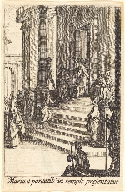 La presentazione della Vergine da Jacques Callot