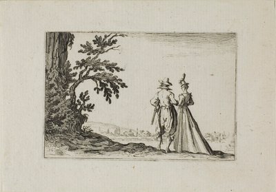 La passeggiata, dai Capricci da Jacques Callot