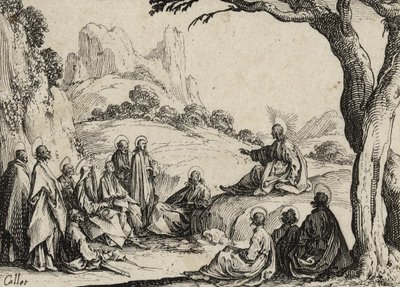 Il sermone sul monte, 1635 da Jacques Callot