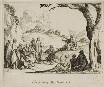Il Discorso della Montagna, dal Nuovo Testamento da Jacques Callot