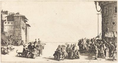 Il mercato degli schiavi da Jacques Callot