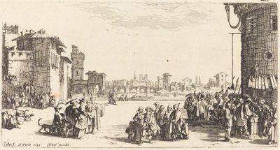 Il mercato degli schiavi da Jacques Callot
