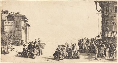 Il mercato degli schiavi da Jacques Callot