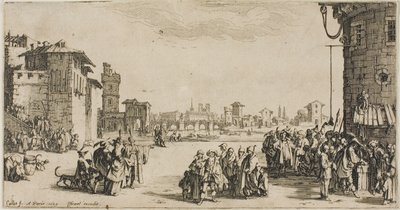 Il mercato degli schiavi da Jacques Callot