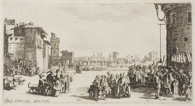 Il mercato degli schiavi da Jacques Callot