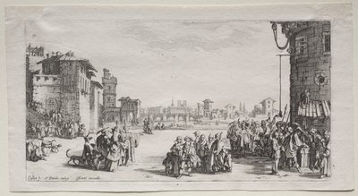 Il Mercato degli Schiavi da Jacques Callot