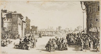 Il mercato degli schiavi da Jacques Callot