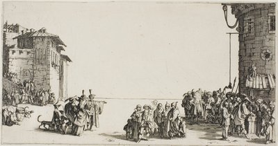Il mercato degli schiavi da Jacques Callot