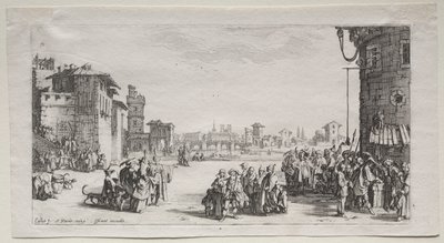 Il mercato degli schiavi, 1629 da Jacques Callot