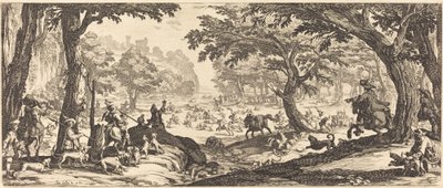 La caccia al cervo da Jacques Callot