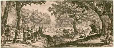 La caccia al cervo da Jacques Callot