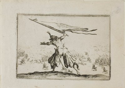 Il portabandiera, da I Capricci da Jacques Callot