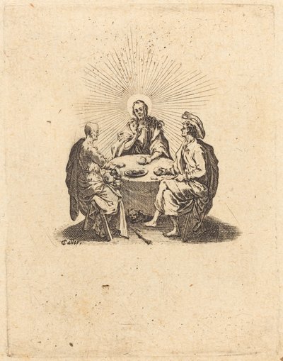 La Cena di Emmaus da Jacques Callot