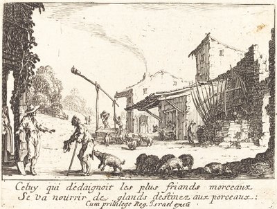Il guardiano dei maiali da Jacques Callot