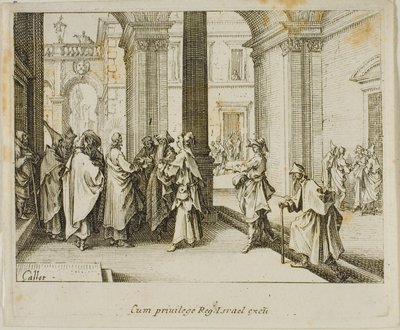 Il tributo a Cesare, dal Nuovo Testamento da Jacques Callot