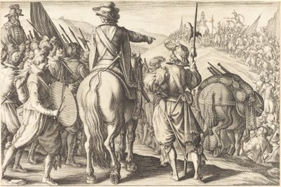 Le truppe in marcia da Jacques Callot