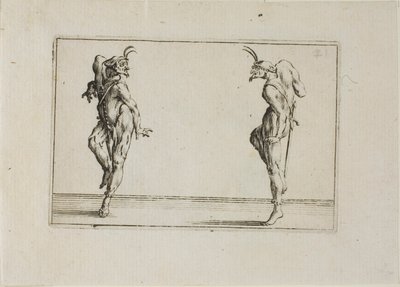 I due pantoloni che si guardano, da I Capricci da Jacques Callot
