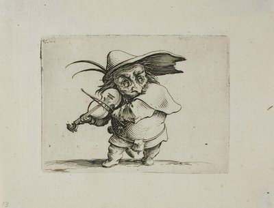 Il Violinista, da Varie Figure Gobbi da Jacques Callot