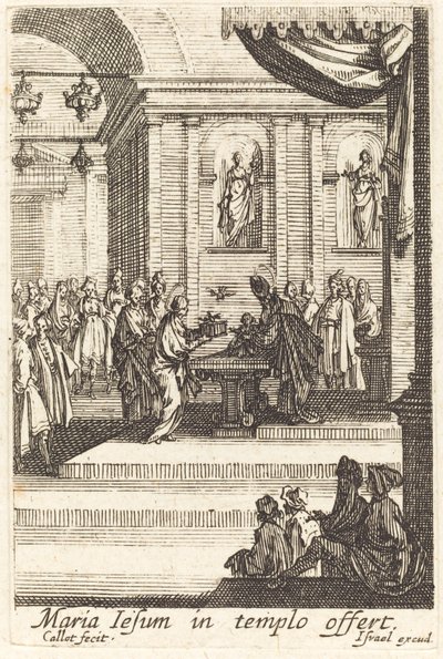 La Vergine presenta Gesù al Tempio da Jacques Callot