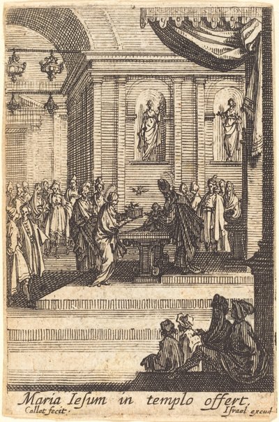 La Vergine presenta Gesù al Tempio da Jacques Callot